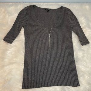 Gray express sweater